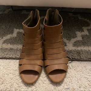 Brown Aerosole gladiator sandals